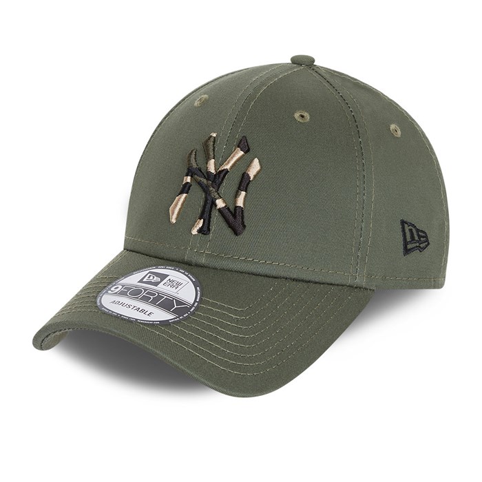 New York Yankees City Camo Youth 9FORTY Lippis Khaki - New Era Lippikset Finland FI-401927